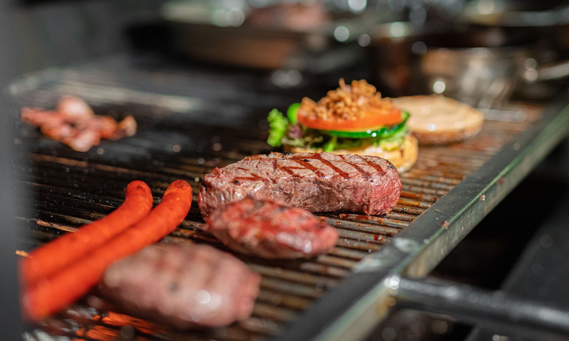 Steak auf dem Grillrost
