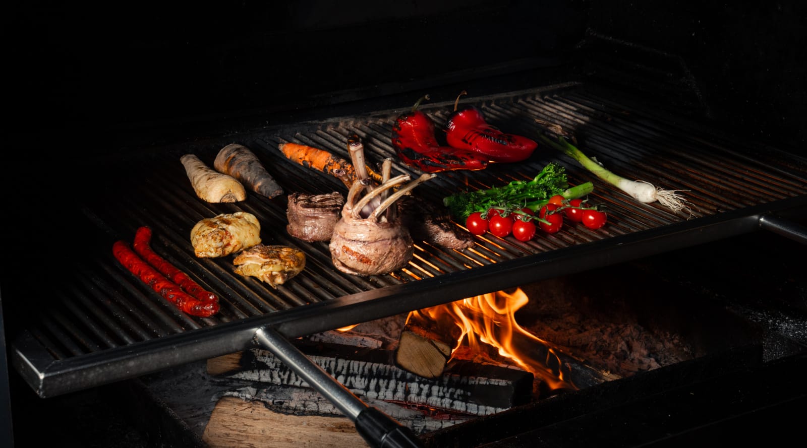 Grillgem&uuml;se und Spiesse